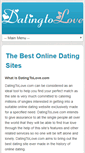 Mobile Screenshot of datingtolove.com